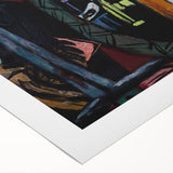 Modern Wall Art - Bold Abstract Studio Scene | Intense Artistic Decor