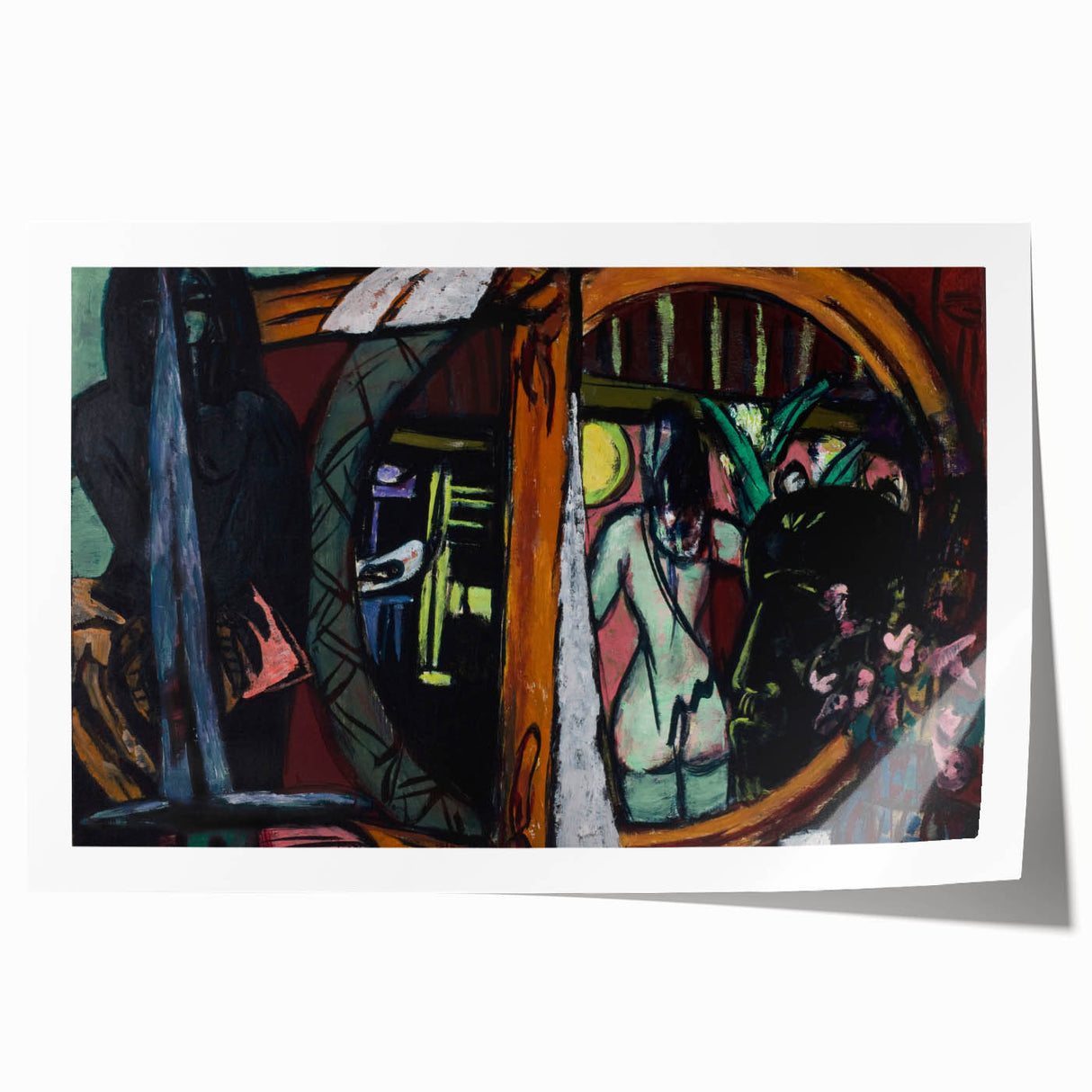 Modern Wall Art - Bold Abstract Studio Scene | Intense Artistic Decor