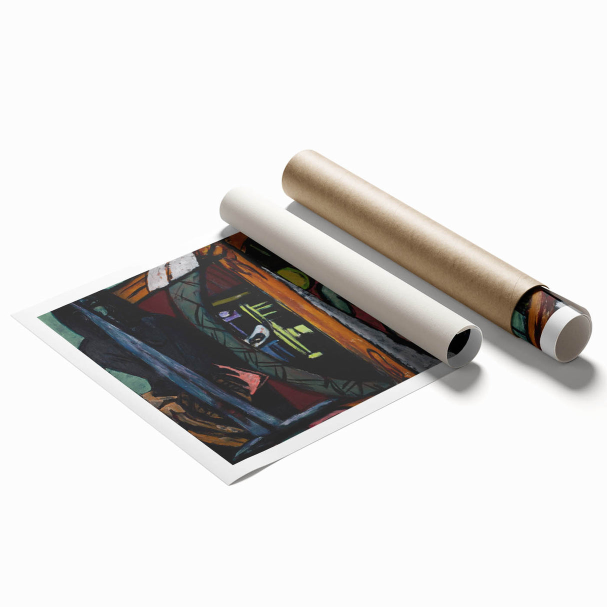 Modern Wall Art - Bold Abstract Studio Scene | Intense Artistic Decor