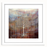 Golden Abstract Tree Wall Art - Large Canvas & Framed Print