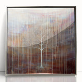 Golden Abstract Tree Wall Art - Large Canvas & Framed Print