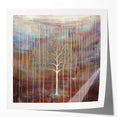Golden Abstract Tree Wall Art - Large Canvas & Framed Print