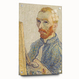Vincent van Gogh Wall Art - Self-Portrait with Easel (1888)