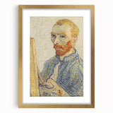 Vincent van Gogh Wall Art - Self-Portrait with Easel (1888)