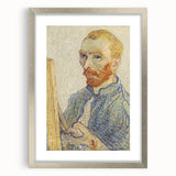 Vincent van Gogh Wall Art - Self-Portrait with Easel (1888)