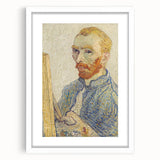 Vincent van Gogh Wall Art - Self-Portrait with Easel (1888)