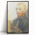 Vincent van Gogh Wall Art - Self-Portrait with Easel (1888)
