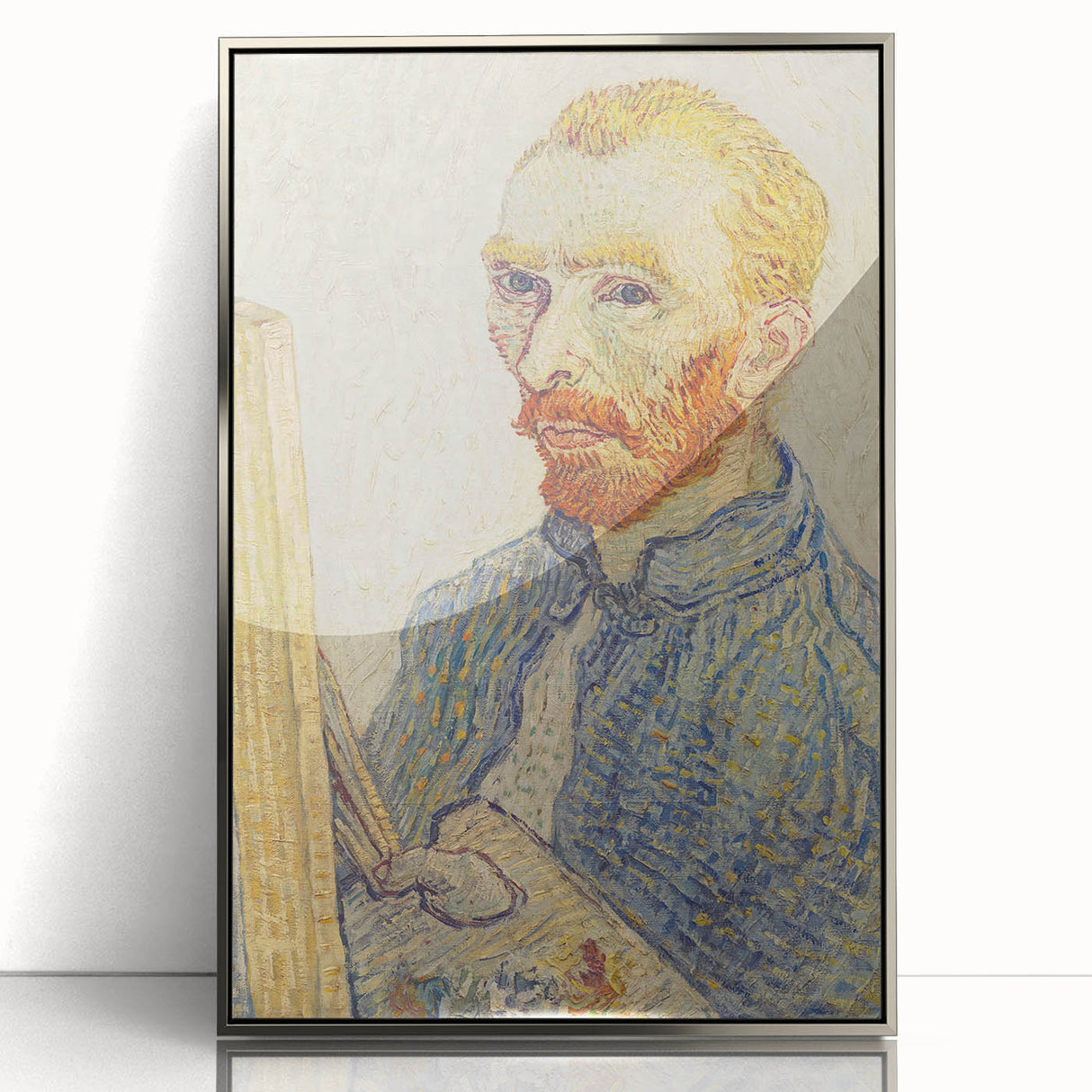 Vincent van Gogh Wall Art - Self-Portrait with Easel (1888)