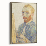 Vincent van Gogh Wall Art - Self-Portrait with Easel (1888)