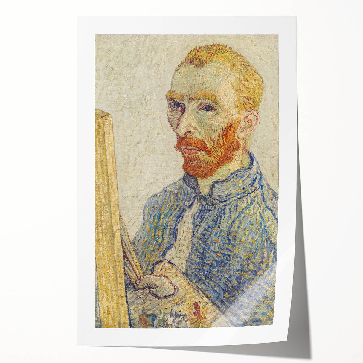Vincent van Gogh Wall Art - Self-Portrait with Easel (1888)