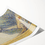 Vincent van Gogh Wall Art - Self-Portrait with Easel (1888)