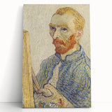Vincent van Gogh Wall Art - Self-Portrait with Easel (1888)