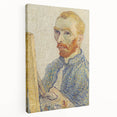 Vincent van Gogh Wall Art - Self-Portrait with Easel (1888)