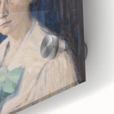 Classic Modern Portrait Art – Elegant Woman’s Portrait with Soft Tones