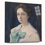 Classic Modern Portrait Art – Elegant Woman’s Portrait with Soft Tones