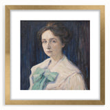 Classic Modern Portrait Art – Elegant Woman’s Portrait with Soft Tones