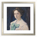 Classic Modern Portrait Art – Elegant Woman’s Portrait with Soft Tones