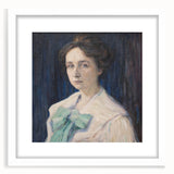 Classic Modern Portrait Art – Elegant Woman’s Portrait with Soft Tones