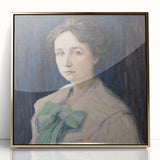 Classic Modern Portrait Art – Elegant Woman’s Portrait with Soft Tones