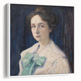 Classic Modern Portrait Art – Elegant Woman’s Portrait with Soft Tones