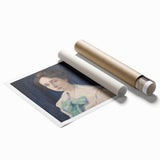 Classic Modern Portrait Art – Elegant Woman’s Portrait with Soft Tones