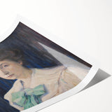 Classic Modern Portrait Art – Elegant Woman’s Portrait with Soft Tones