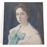 Classic Modern Portrait Art – Elegant Woman’s Portrait with Soft Tones