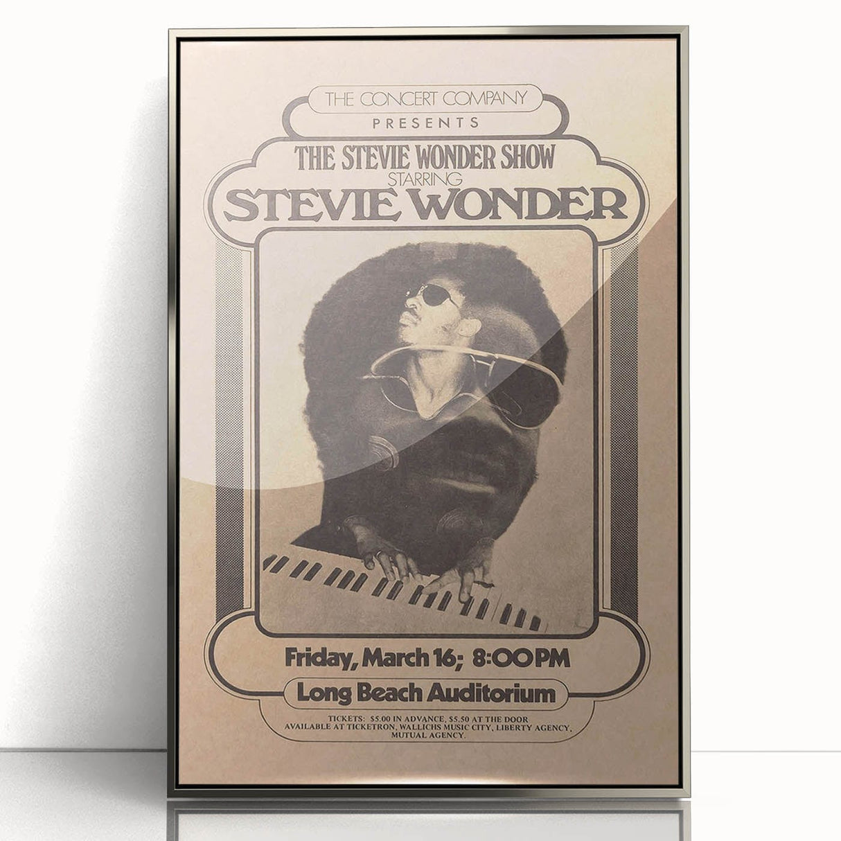Stevie Wonder Retro Wall Art - Vintage Poster Art