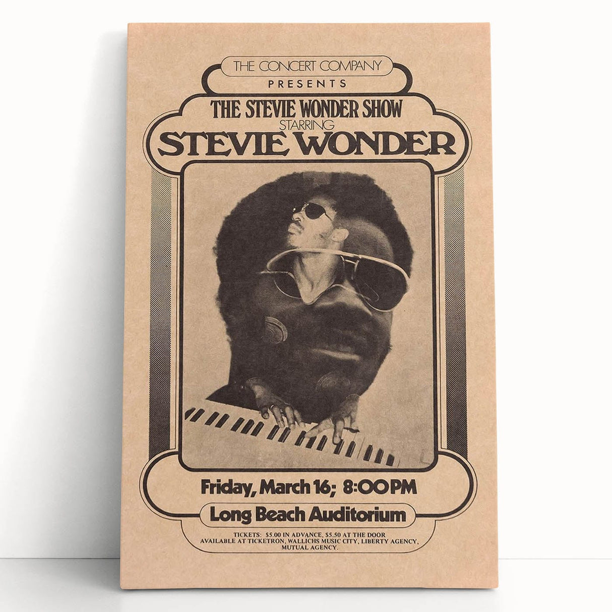 Stevie Wonder Retro Wall Art - Vintage Poster Art