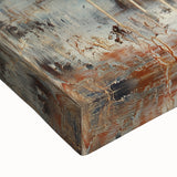 Golden Blue Abstract Tree Wall Art - Large Canvas & Framed Print