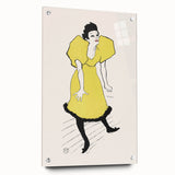 Toulouse-Lautrec Wall Art - Polaire on Stage in Yellow Dress