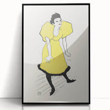 Toulouse-Lautrec Wall Art - Polaire on Stage in Yellow Dress