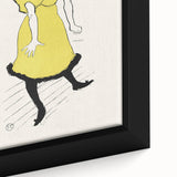Toulouse-Lautrec Wall Art - Polaire on Stage in Yellow Dress