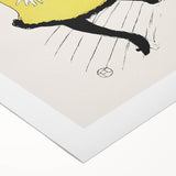 Toulouse-Lautrec Wall Art - Polaire on Stage in Yellow Dress