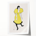 Toulouse-Lautrec Wall Art - Polaire on Stage in Yellow Dress
