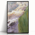 Romanticism Art: Rushing Water - Vibrant Landscape Canvas Print