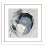 Minimalist abstract wall art framed with a white mat, showcasing a contemporary design that enhances modern home decor aesthetics, perfect for living rooms or offices.