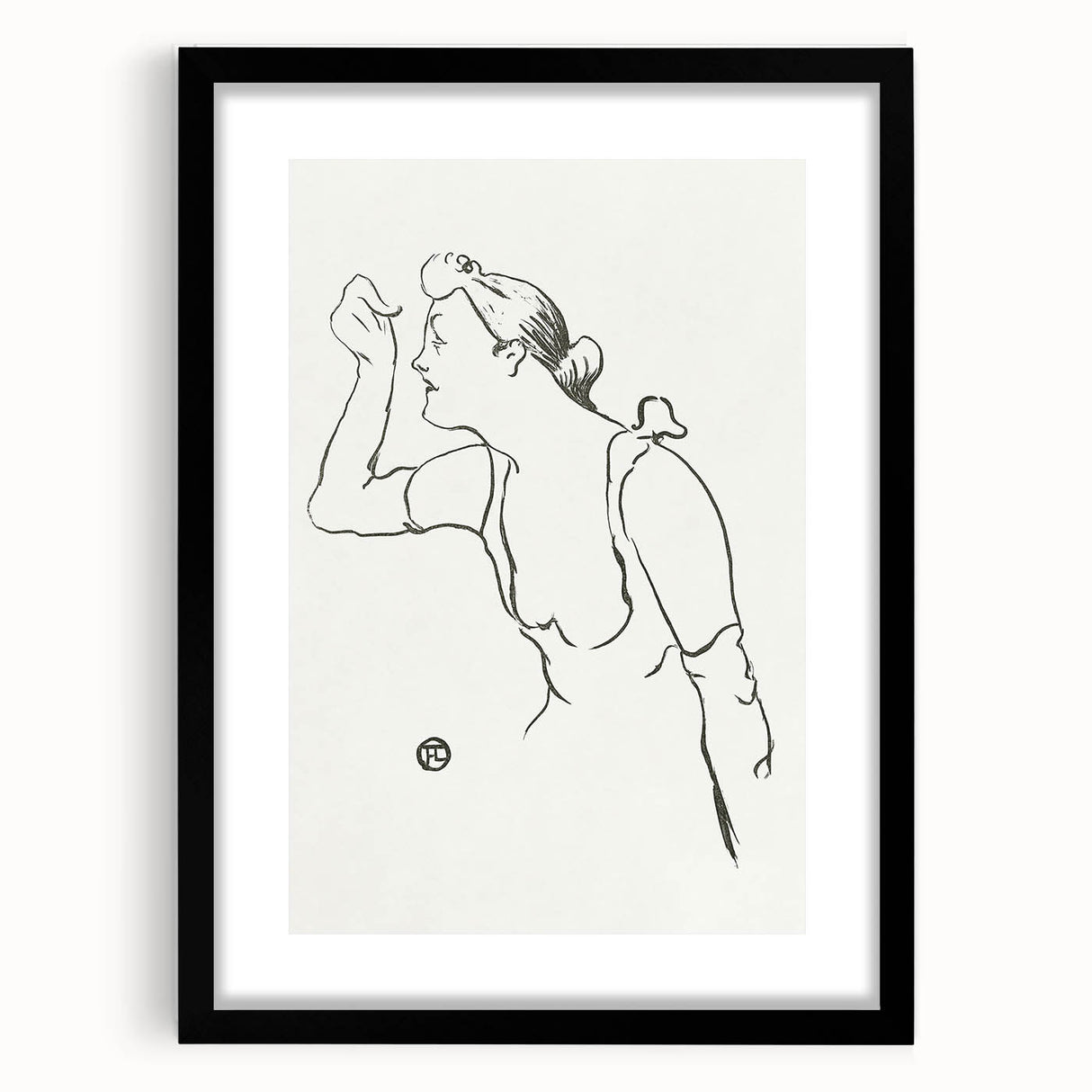Impressionism Wall Art - Elegant Line Portrait - French Impressionist Art