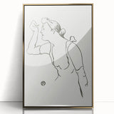 Impressionism Wall Art - Elegant Line Portrait - French Impressionist Art