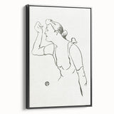 Impressionism Wall Art - Elegant Line Portrait - French Impressionist Art