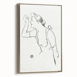 Impressionism Wall Art - Elegant Line Portrait - French Impressionist Art