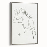 Impressionism Wall Art - Elegant Line Portrait - French Impressionist Art