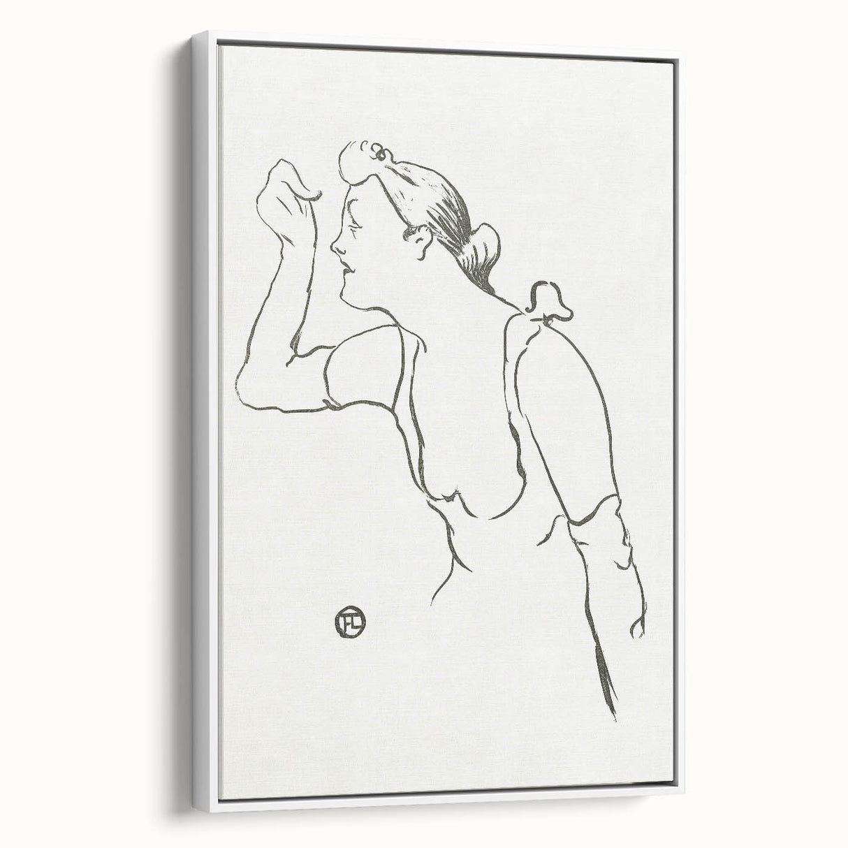 Impressionism Wall Art - Elegant Line Portrait - French Impressionist Art