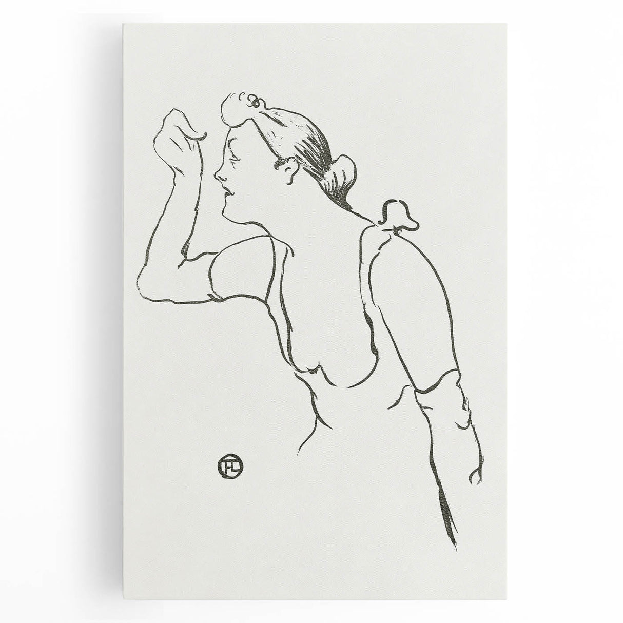 Impressionism Wall Art - Elegant Line Portrait - French Impressionist Art