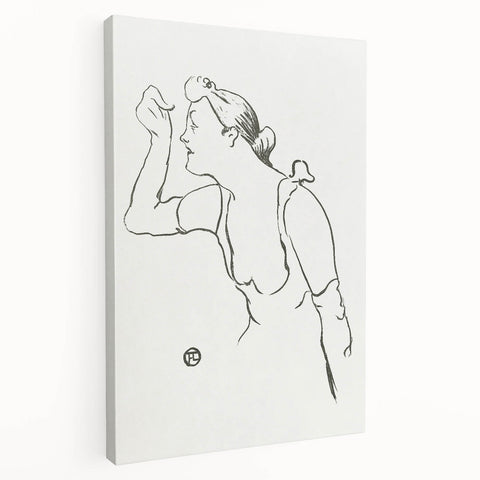 Impressionism Wall Art - Elegant Line Portrait - French Impressionist Art