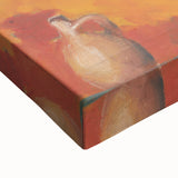 Modern Wall Art - Vibrant Rural Landscape with Worker | Colorful Art Print