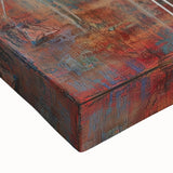 Teal and Brown Abstract Tree Wall Art - Large Canvas & Framed Print