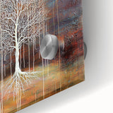 Golden Brown Abstract Tree Wall Art - Large Canvas & Framed Print