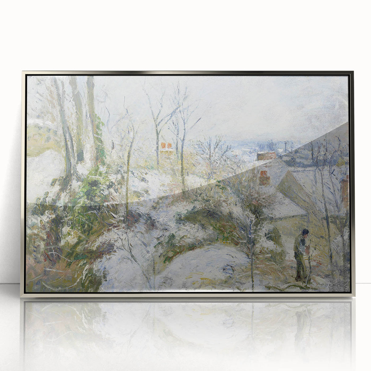 Impressionist Art – Vibrant Garden with Blossoming Flowers