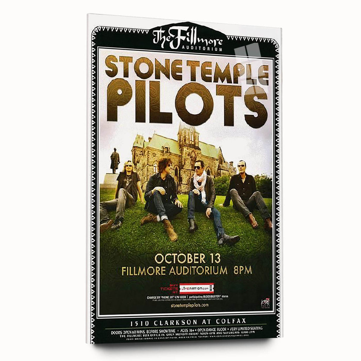 Stone Temple Pilots Fillmore Auditorium Poster – Vintage Rock Art